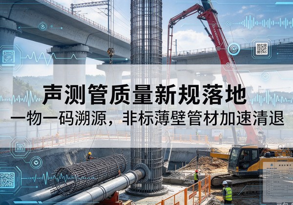 屏边声测管质量新规落地，一物一码溯源，非标薄壁管材加速清退