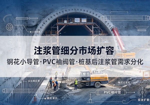 屏边注浆管细分市场扩容，隧道钢花小导管、PVC 袖阀管、桩基后注浆管需求分化